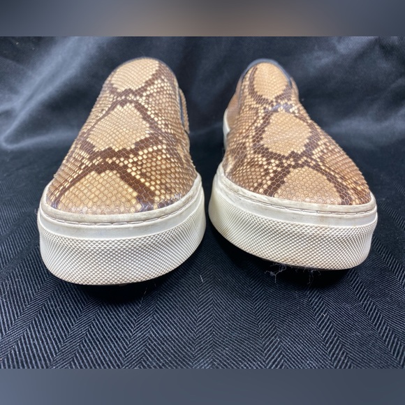 Celine Python Snakeskin Slip-on Sneakers Skater Almond Toe - Picture 3 of 14